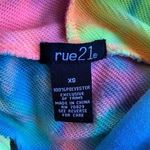 Rue 21 Tie Dye Cropped Hoodie